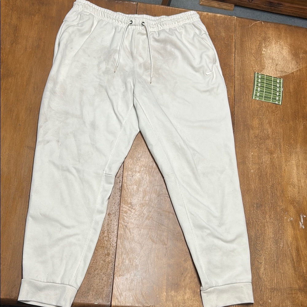 Men's Cream Jogger Pants